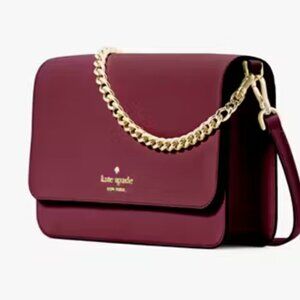 Kate Spade Madison Willow Medium Flap Convertible Crossbody Purse | Color: Maroo